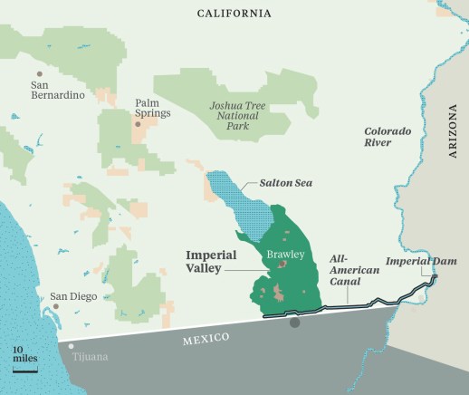 imperial valley map